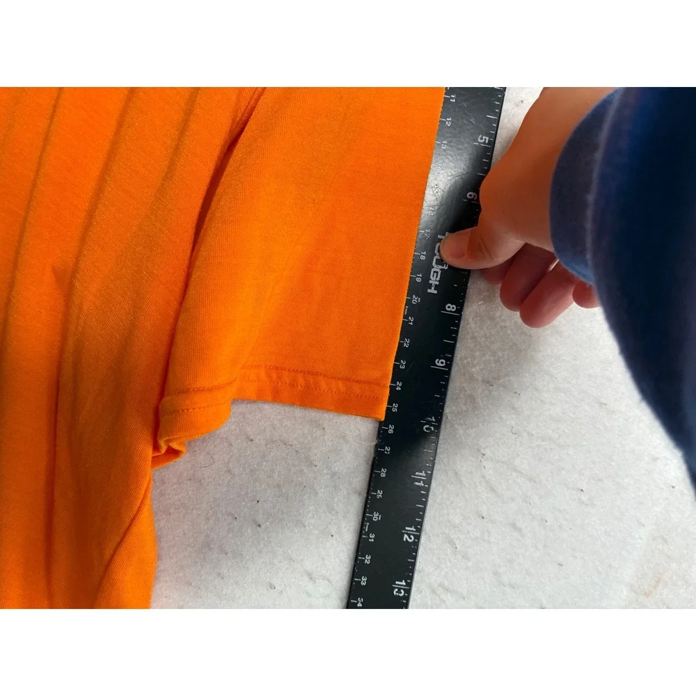 The North Face Mens VaporWick Performance T-Shirt Orange Short Sleeve L TC2D